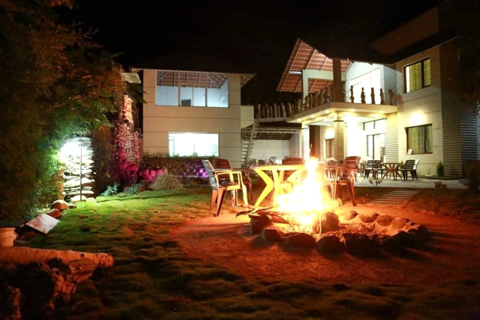 Campfire with music