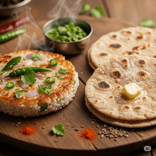 Akki Rotti and Chapati